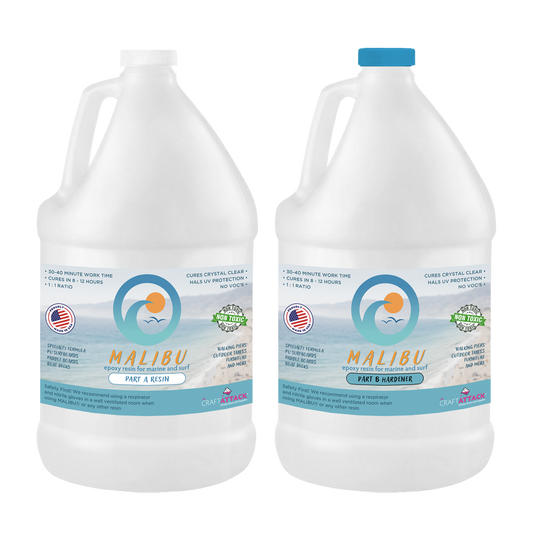 NEW: Malibu ® Epoxy Resin for Surfboards, Boating and Marine 2 Gallon