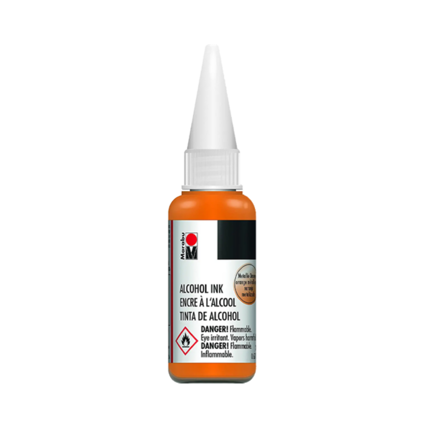Marabu ® Alcohol Ink - 716 Metallic Orange also for use with Epoxy Res ...